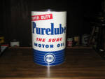 Purelube Super Duty Motor Oil 5 quart can, beautiful RARE can, $285.  