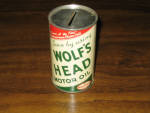 Wolf's Head Motor Oil bank, $49.  