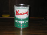QT bank Mercury Re-Refined Motor Oil, $72.  