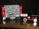 Texaco tanker truck Coin Bank, Limited Edition by Gearbox, with original box, $47.  