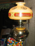 Budweiser light fixture, early 1970s, 13.5 inches long, light works.  [SOLD]