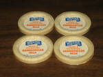 Wiggins Dairy Farm milk bottle caps, set of 4, $6.  
