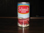 Schmidt Beer Can, with Bear motif, c 1972, EMPTY, $24. 
