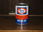 Macmillan Ring-Free 20W-50 Motor Oil composite quart can, $48.  