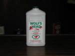 Wolf's Head 2 Cycle Oil plastic quart bottle, $34.  