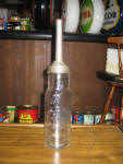 Stamdard Oil Company (Indiana) Quart Oil  clear glass 1 quart oil bottle. [SOLD] 