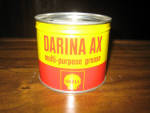 Shell Darina AX multi-purpose grease, FULL, 1 lb., c.1963, $50.