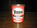 Veedol V Medium Cup Grease, 1 pound, FULL, c.1955, $95.