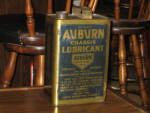 Auburn Chassis Lubricant 1 gallon can late 1920s vintage, 1/2 full, very good condition and extremely scarce can, a must for the Auburn or automobile dealer collector, $2,500. [SOLD]