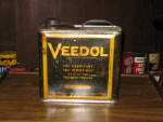 Veedol 1 gallon oil can, Tide Water Oil Company, good condition for 1920s vintage, $435. 