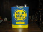 Gold Seal Motor Oil 2 gallon can by Quaker State, (few minor scrapes), $120.  