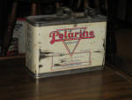 Standard Oil Company of Indiana Polarine half gallon can, partly full, some paint scuffing, scarce, $265.  