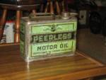 Peerless Motor Oil, Central Ohio Oil Co., Columbus, OH, half gallon can, scarce. [SOLD] 