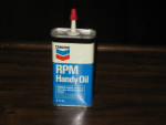 Chevron RPM Handy Oil, newer logo, 4 oz., $37.