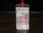 Conoco Household Oil, with appliances pictured, 4 oz., FULL, $39.