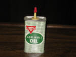 Conoco Household Oil, green checked background, 4 oz., FULL, $44.