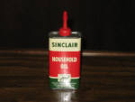 Sinclair Household Oil, old logo, 4 oz., FULL, $55.
