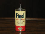 Standard Finol, oval with lead top, 4 oz., one-quarter FULL, $61.
