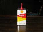 Shell Handy Oiler 4 oz tin with pink border around logo, $39. 
