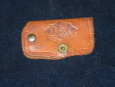 D-X leather key holder, 1930s, $37.  