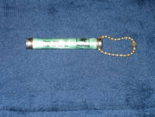 Mobilgas key chain, 1940s, scarce, $48.  