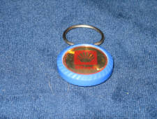 Shell blue key ring, $15.  