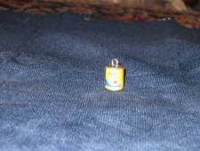 Texaco Havoline can key chain charm, some discoloration, as-is. [SOLD]