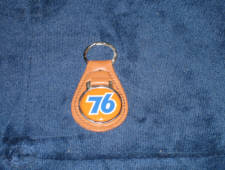 Union 76 leather key ring, $24.  