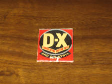D-X Lubricating Motor Fuel matchbook, light paper wear. [SOLD]  