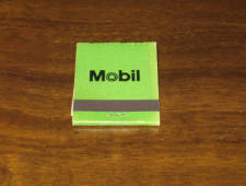 Mobil matchbook. [SOLD]  