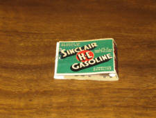 Sinclair HC Gasoline matchbook, scarce. [SOLD]  