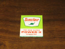 Sinclair Dino Power-X matchbook. [SOLD]  