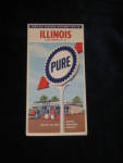 Pure Oil Company Illinois Map, $14.  