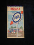 Pure Oil Company Indiana Map, $14.  