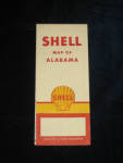 Shell Alabama Map, 1940s, $25.  