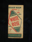 White Rose Gasoline Illinois Map, 1940s. [SOLD] 