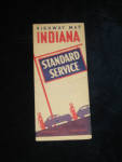 Standard Service Indiana Highway Map, 1940s, $40.  