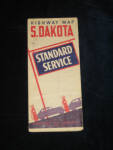 Standard Service S. Dakota Highway Map, 1940s, $40.  
