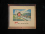 Sinclair HC Gasoline 1940s era calendar, beautiful artwork inside, $35.  