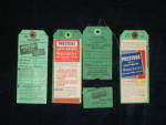 Prestone Anti-Freeze service tags, set, $7.  