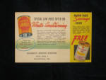 Shell offer postcard, early 1940s.  [SOLD]  