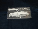 Chicago Auto Show 1950s post card, some creases, $3.  