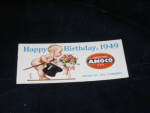 Amoco Happy Birthday, 1949 ink blotter, $20.  