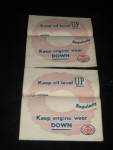 SOHIO paper napkins, mint, 1940s, the pair $18.  