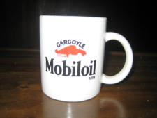 Mobiloil Gargoyle logo of 1893, porcelain mug, MINT. [SOLD]  