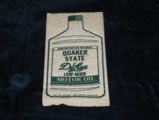 Quaker State DeLuxe Motor Oil sponge, $7.  
