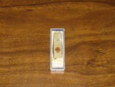 Shell mother of pearl handle pocket knife in original box and cellophane, new old stock, $95.  