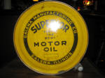 Superior Motor Oil, Galena, IL, 5 gallon oil drum.  [SOLD]  