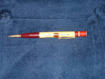 Phillips 66 Premium Motor Oil red and white can top mechanical pencil, 1940s, $42.  