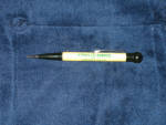 Cities Service black and white Durolite mechanical pencil, 1940s, $37.  